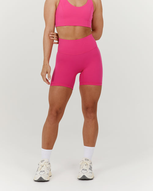 SCULPT BIKER SHORTS - DRAGONFRUIT