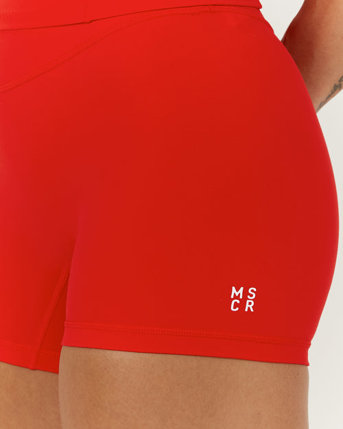 SCULPT MINI SHORTS - CHILLI