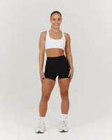 SCULPT POCKET MINI SHORTS - BLACK