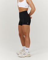 SCULPT POCKET MINI SHORTS - BLACK