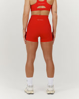 SCULPT POCKET MINI SHORTS - CHILLI