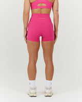 SCULPT POCKET MINI SHORTS - DRAGONFRUIT