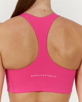 SCULPT RACER BRA - DRAGONFRUIT