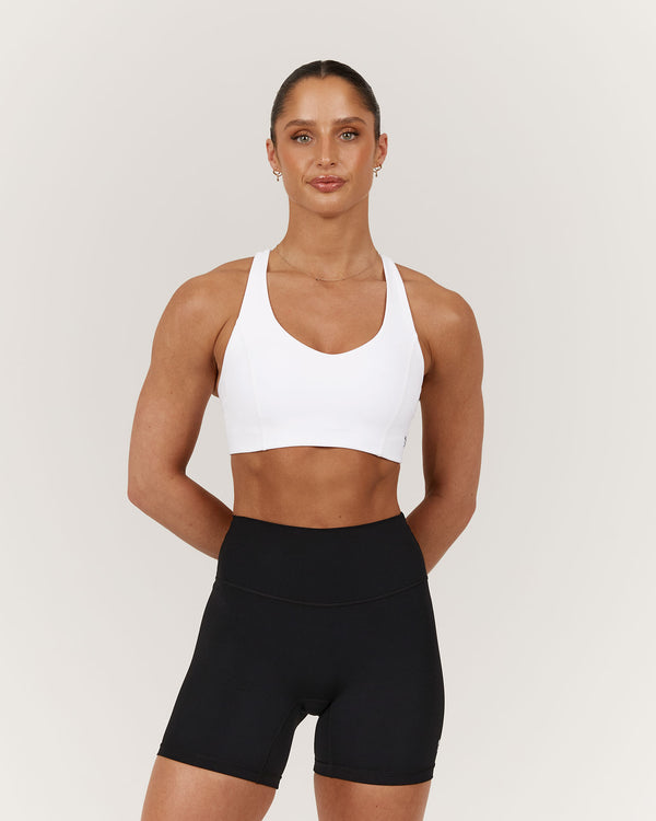 SCULPT RACER BRA - WHITE