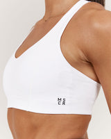 SCULPT RACER BRA - WHITE