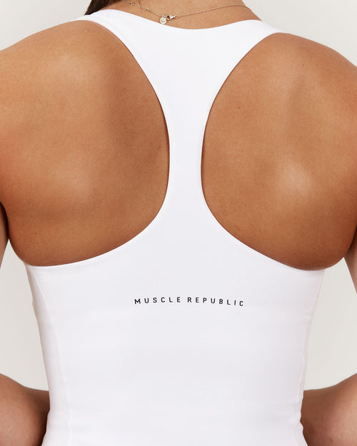 SCULPT RACER TOP - WHITE