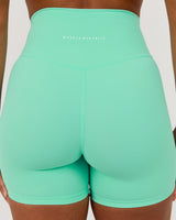 SCULPT BIKER SHORTS - CYBER MINT