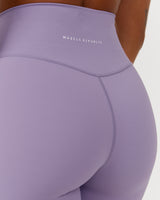 SCULPT BIKER SHORTS - DUSTED GRAPE