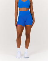 SCULPT BIKER SHORTS - LUMINOUS BLUE
