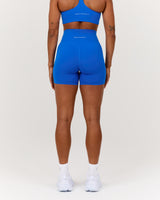 SCULPT BIKER SHORTS - LUMINOUS BLUE