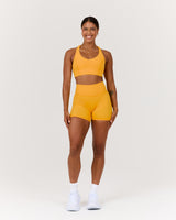 SCULPT BIKER SHORTS - SPECTRA YELLOW