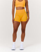 SCULPT BIKER SHORTS - SPECTRA YELLOW