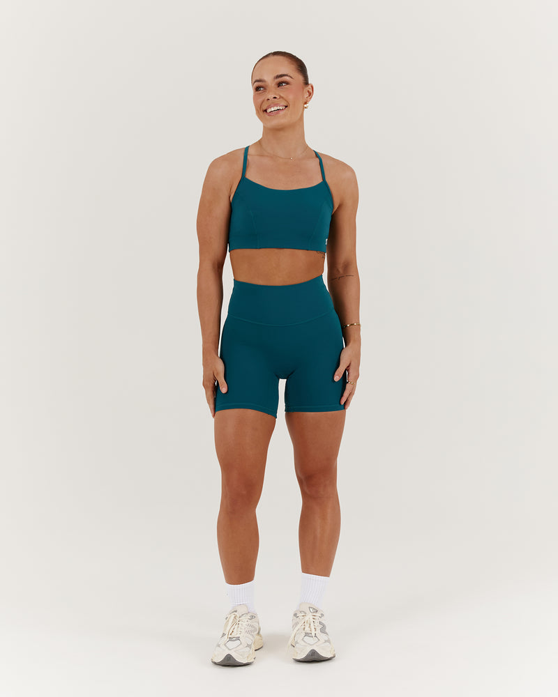 SCULPT BIKER SHORTS - VERDE