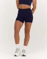SCULPT BONDED WAIST BIKER SHORTS - ECLIPSE