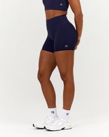 SCULPT BONDED WAIST BIKER SHORTS - ECLIPSE
