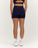 SCULPT BONDED WAIST BIKER SHORTS - ECLIPSE