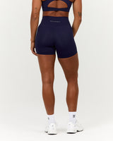 SCULPT BONDED WAIST BIKER SHORTS - ECLIPSE