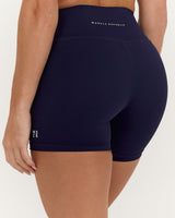 SCULPT BONDED WAIST BIKER SHORTS - ECLIPSE
