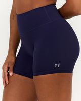 SCULPT BONDED WAIST BIKER SHORTS - ECLIPSE