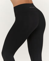 SCULPT BONDED WAIST 7/8 LEGGINGS - BLACK