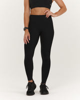 SCULPT BONDED WAIST FULL LENGTH LEGGINGS - BLACK