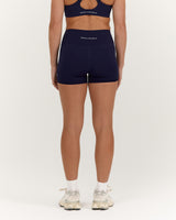 SCULPT BONDED WAIST MINI SHORTS - ECLIPSE