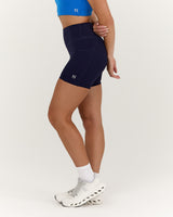 SCULPT BONDED WAIST POCKET BIKER SHORTS - ECLIPSE