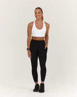 SCULPT BONDED WAIST POCKET 7/8 LEGGINGS - BLACK