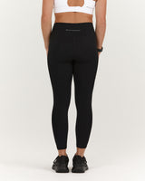 SCULPT BONDED WAIST POCKET 7/8 LEGGINGS - BLACK