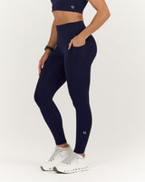 SCULPT BONDED WAIST POCKET FULL LENGTH LEGGINGS - ECLIPSE