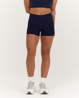 SCULPT BONDED WAIST POCKET MINI SHORTS - ECLIPSE