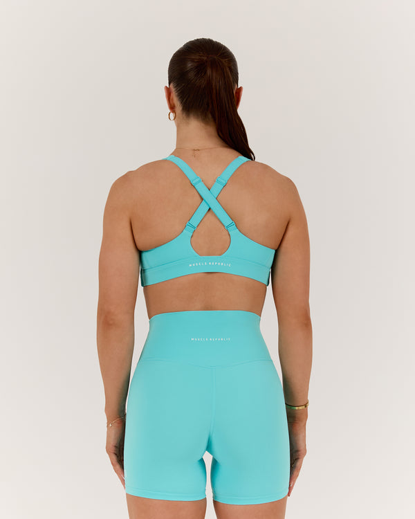 SCULPT CROSS BACK BRA - CAPRI