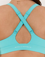 SCULPT CROSS BACK BRA - CAPRI