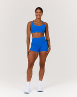 SCULPT CROSS BACK BRA - LUMINOUS BLUE