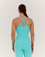 SCULPT CROSS BACK TOP - CAPRI