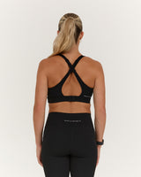 SCULPT KEYHOLE BACK BRA - BLACK