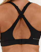 SCULPT KEYHOLE BACK BRA - BLACK