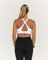 SCULPT KEYHOLE BACK BRA - WHITE