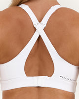 SCULPT KEYHOLE BACK BRA - WHITE