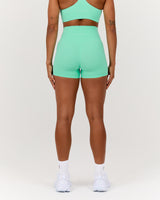 SCULPT MINI SHORTS - CYBER MINT
