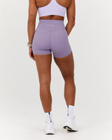 SCULPT MINI SHORTS - DUSTED GRAPE