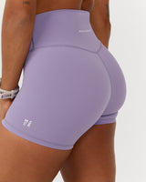 SCULPT MINI SHORTS - DUSTED GRAPE