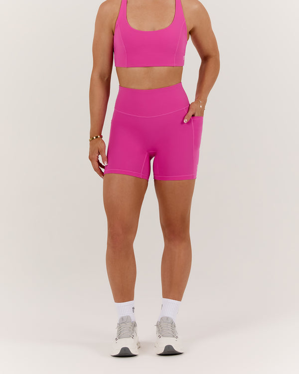 SCULPT POCKET BIKER SHORTS - PARADISE