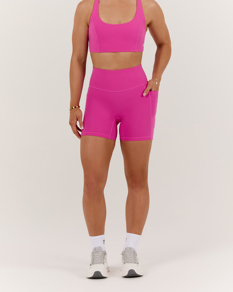 SCULPT POCKET BIKER SHORTS - PARADISE