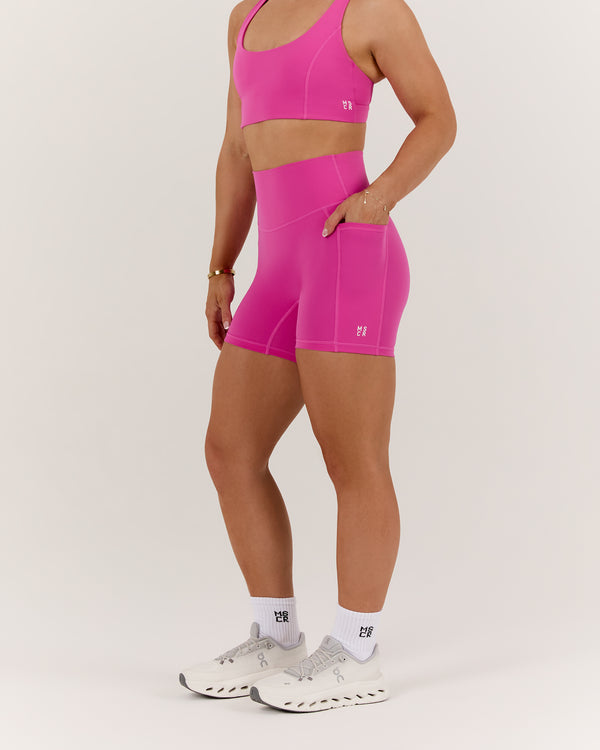 SCULPT POCKET BIKER SHORTS - PARADISE