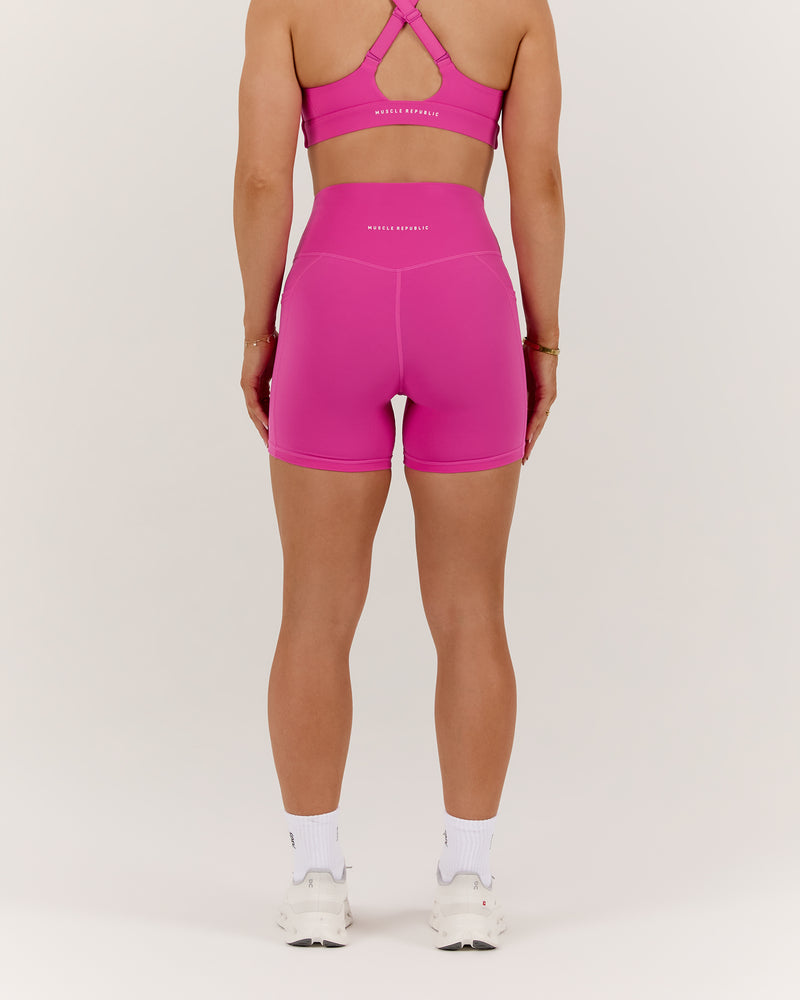 SCULPT POCKET BIKER SHORTS - PARADISE