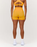 SCULPT POCKET BIKER SHORTS - SPECTRA YELLOW
