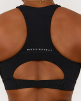 SCULPT POCKET BRA - BLACK