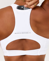 SCULPT POCKET BRA - WHITE
