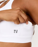 SCULPT POCKET BRA - WHITE